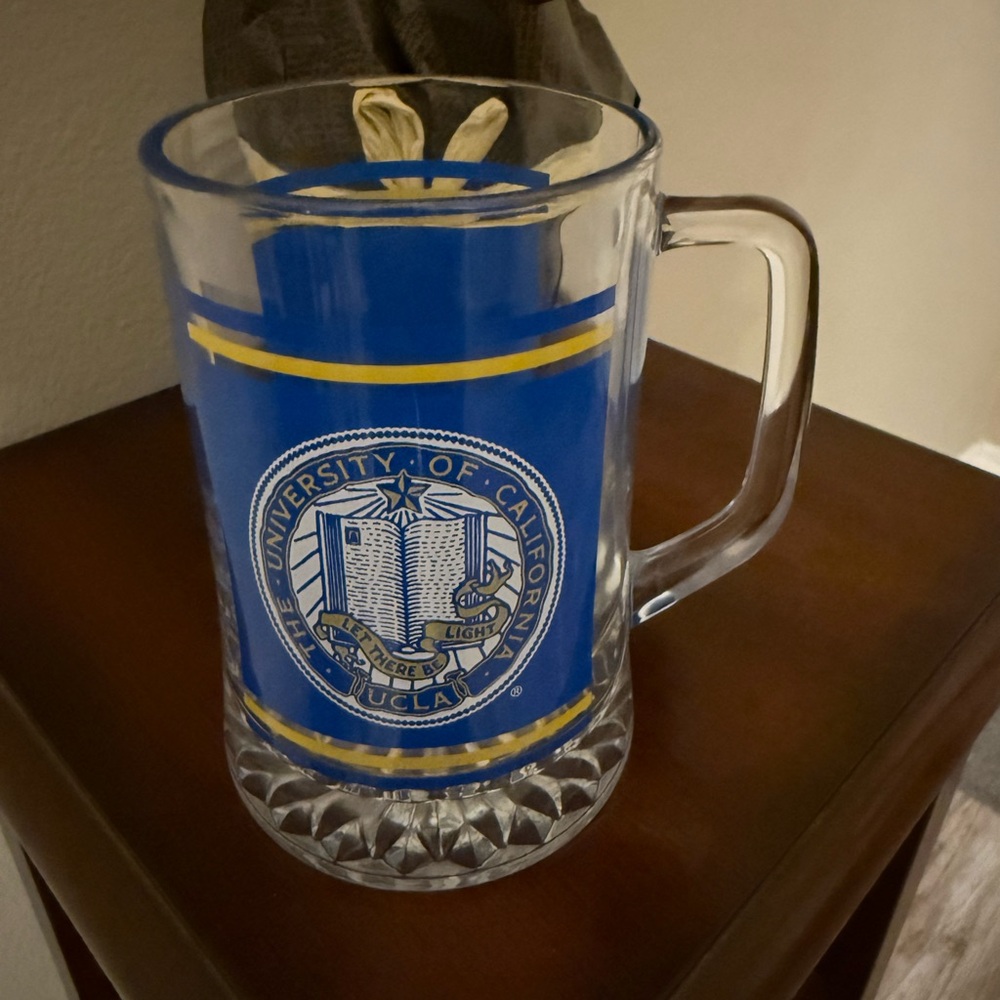 UCLA Glass Beer Stein- Like New Condition